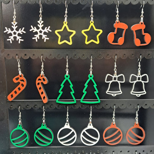 Festive Holiday Dangle Earrings: Christmas Trees, Stockings & More - Unique Seasonal Jewelry